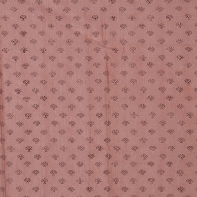 Hand block printed cotton saree