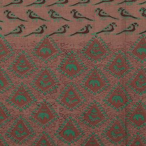 Hand block printed cotton saree