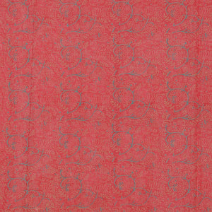 Hand block printed cotton saree