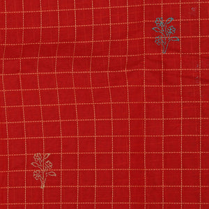 Hand block printed cotton saree