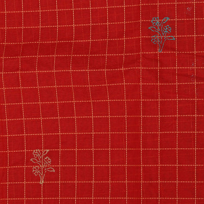 Hand block printed cotton saree