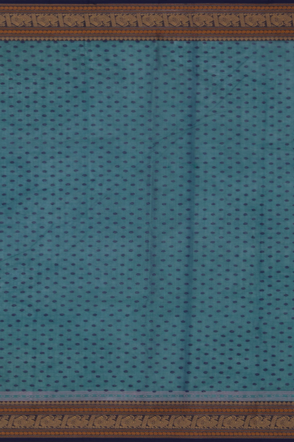 Hand block printed cotton saree