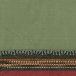 Hand block printed cotton saree