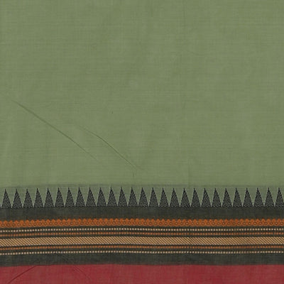 Hand block printed cotton saree