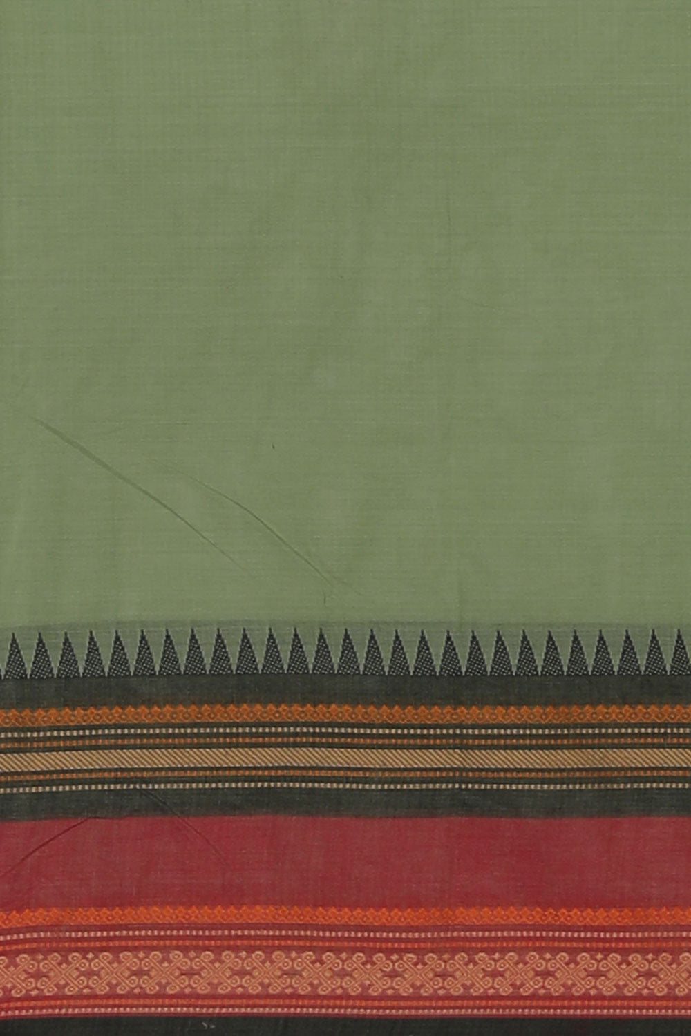 Hand block printed cotton saree