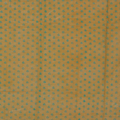 Hand block printed cotton saree