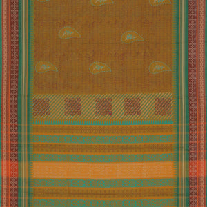 Hand block printed cotton saree