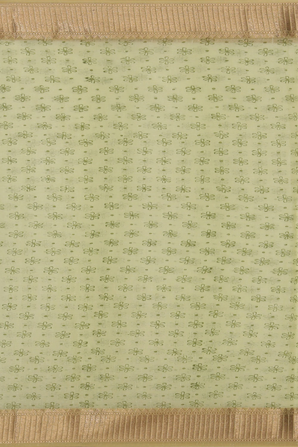 Hand block printed saree