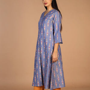 Cotton Ikat kurti