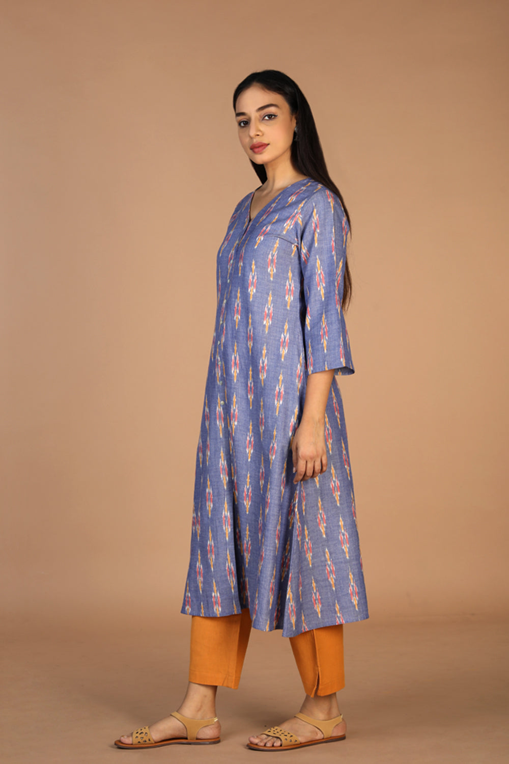 Cotton Ikat kurti