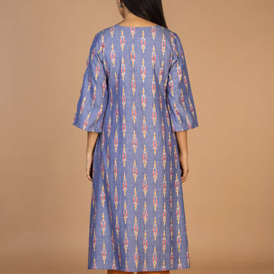Cotton Ikat kurti