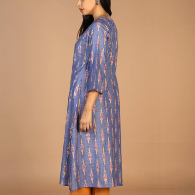 Cotton Ikat kurti