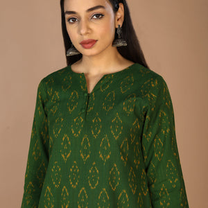 Cotton Ikat kurti