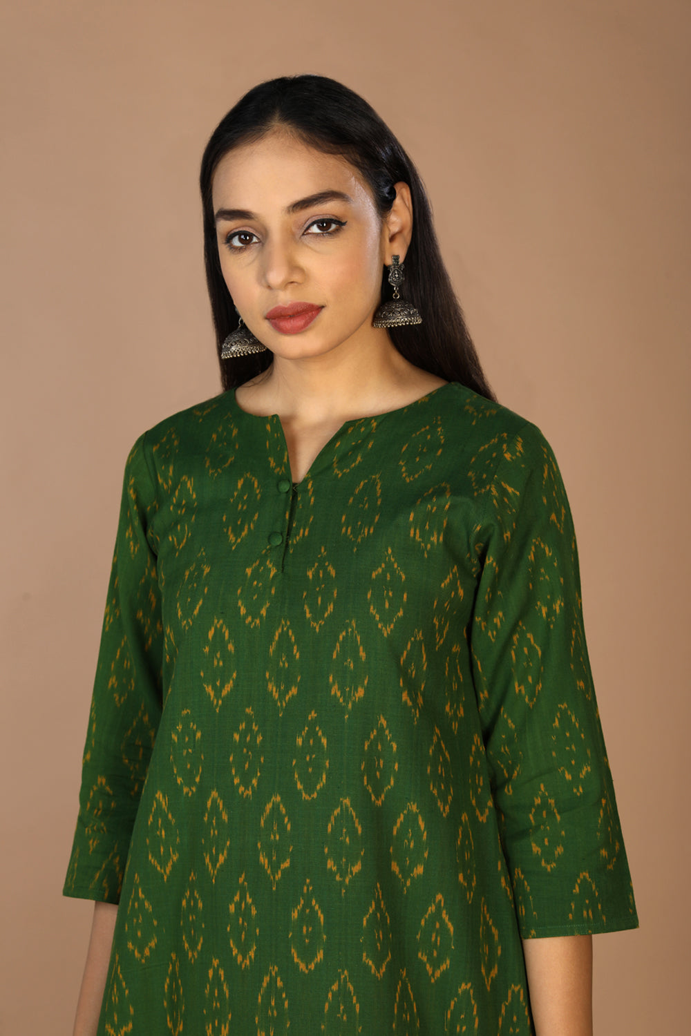 Cotton Ikat kurti