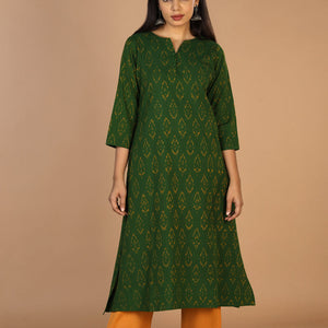 Cotton Ikat kurti