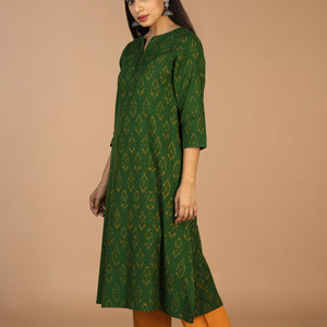 Cotton Ikat kurti