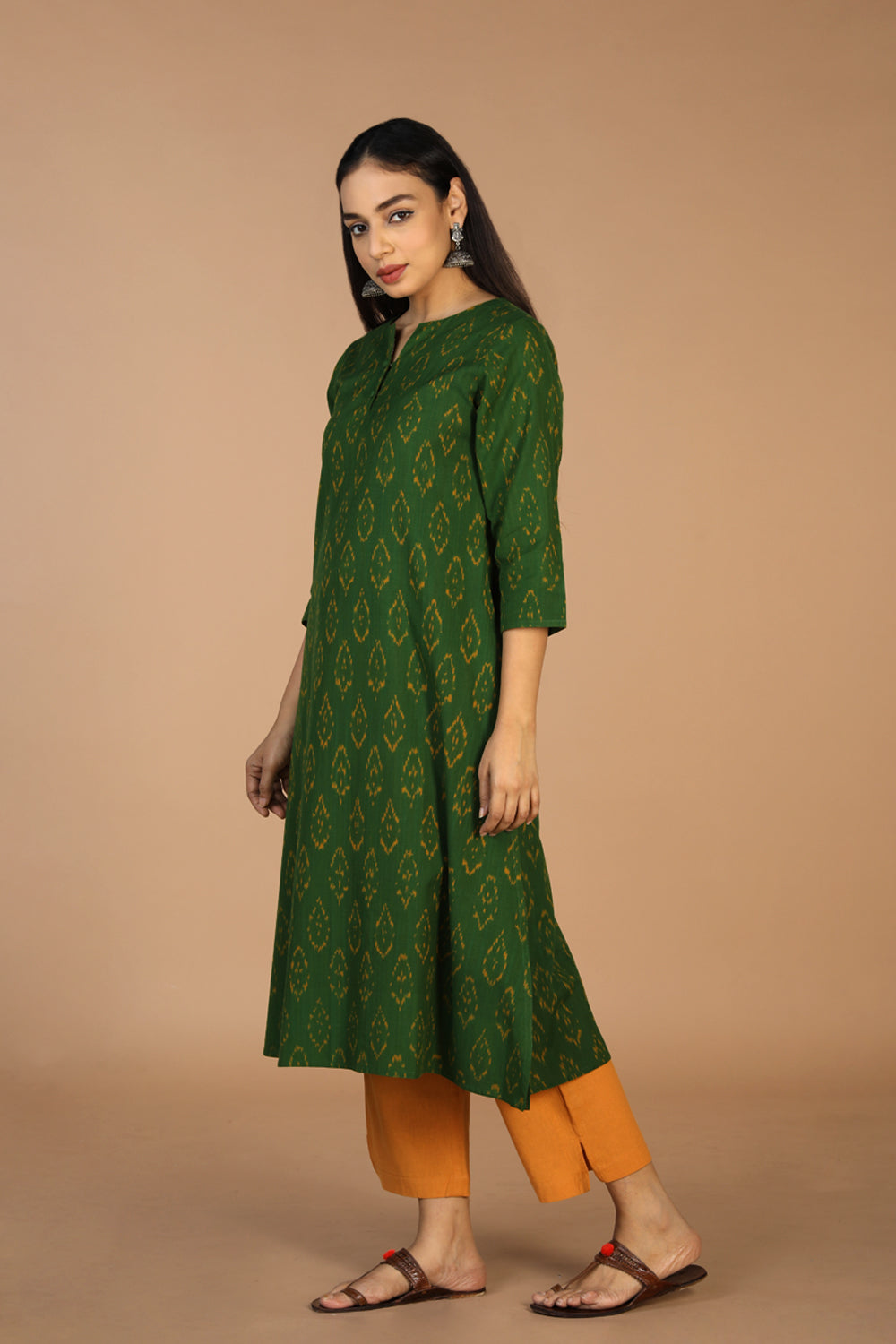 Cotton Ikat kurti