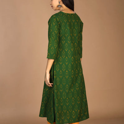 Cotton Ikat kurti