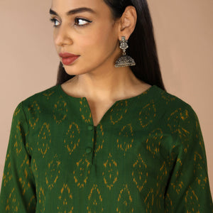 Cotton Ikat kurti