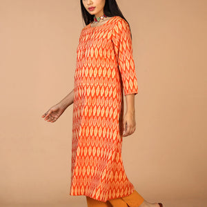 Cotton Ikat kurti