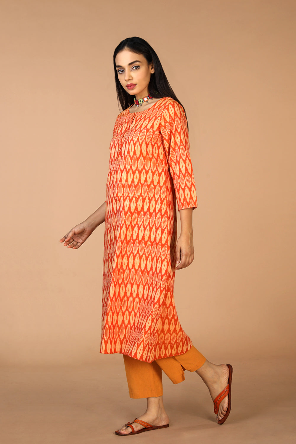 Cotton Ikat kurti