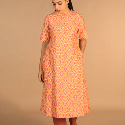 Cotton Ikat kurti