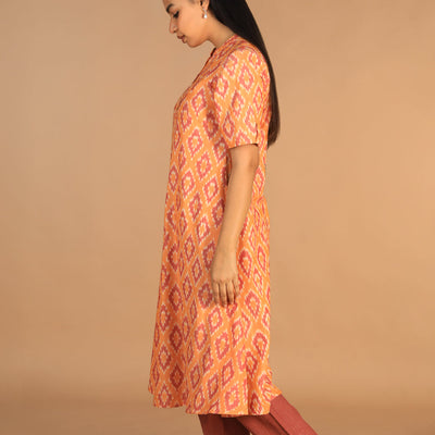 Cotton Ikat kurti