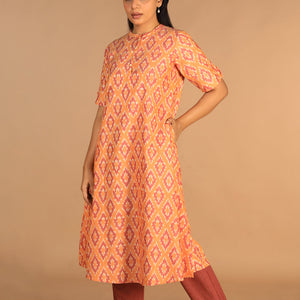 Cotton Ikat kurti