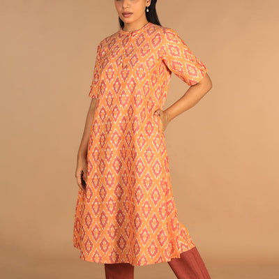 Cotton Ikat kurti