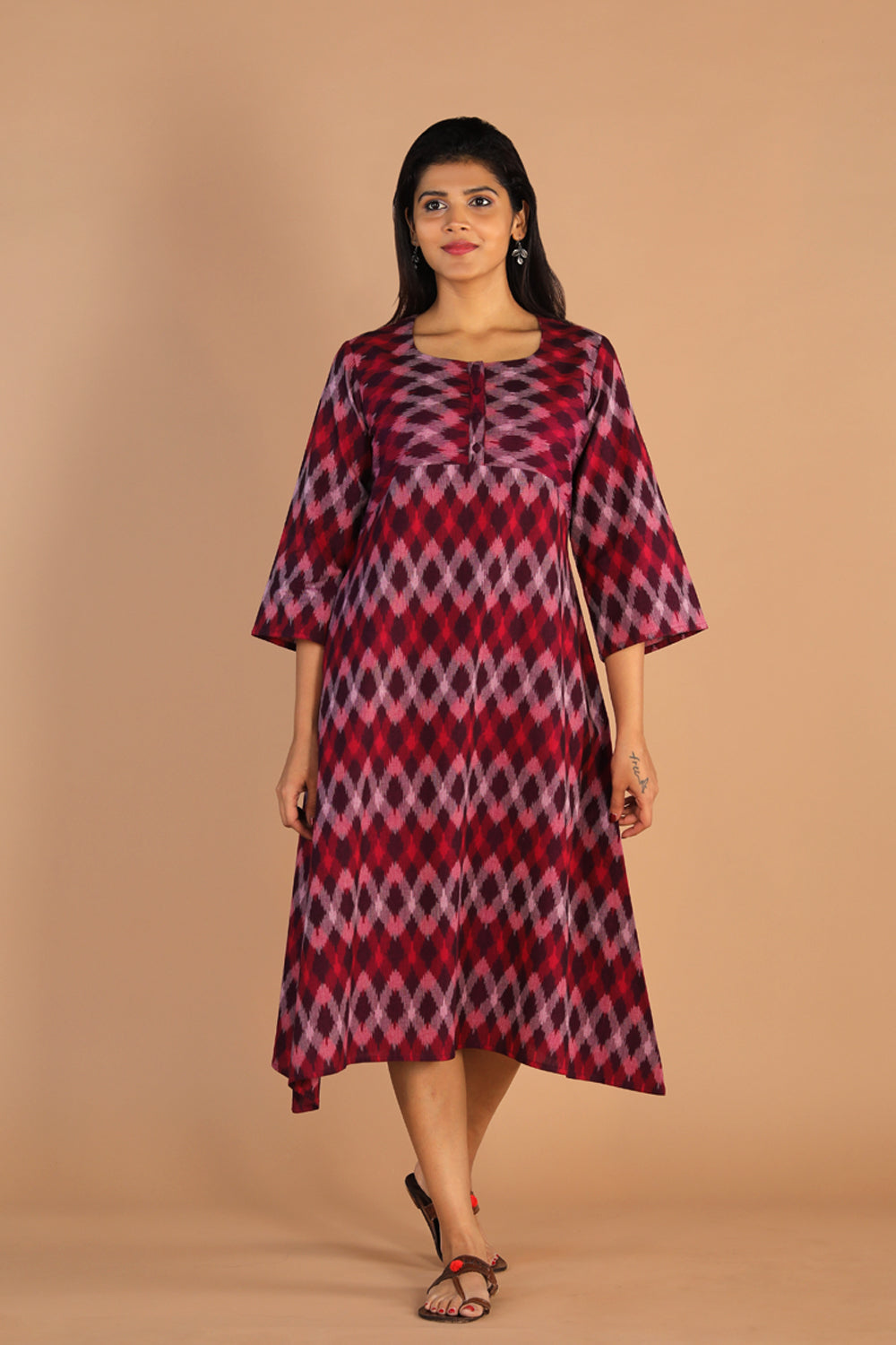 Cotton Pochampally Ikat kurti