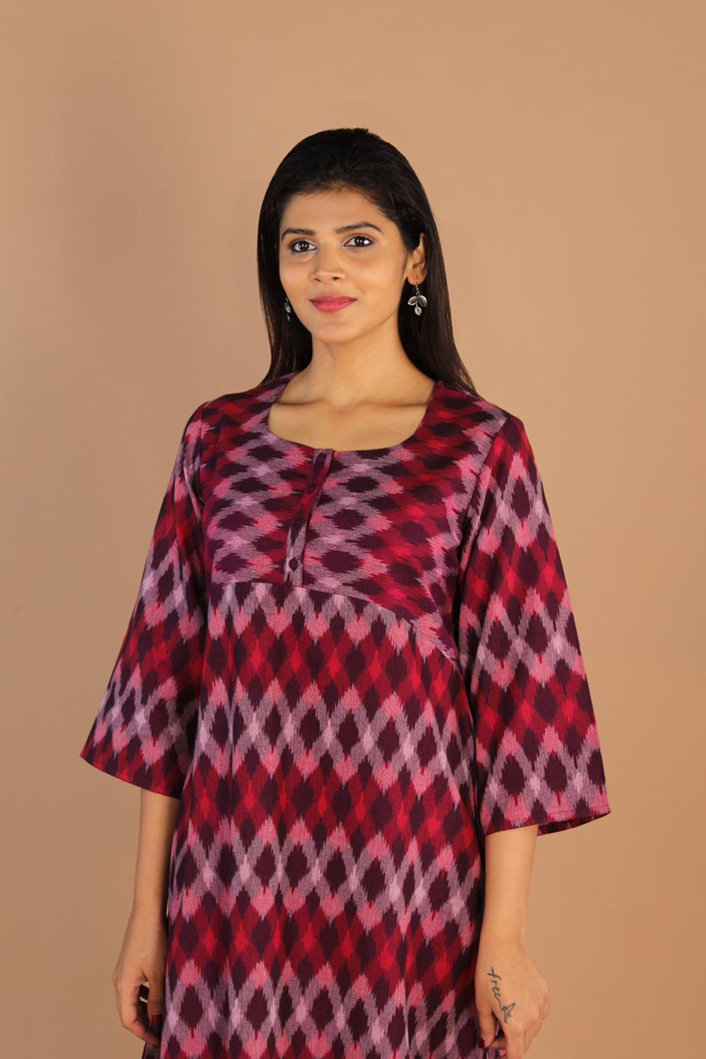Cotton Pochampally Ikat kurti