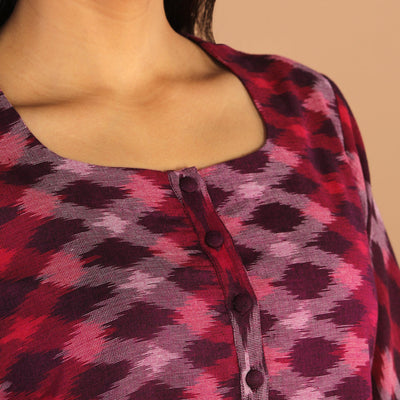 Cotton Pochampally Ikat kurti