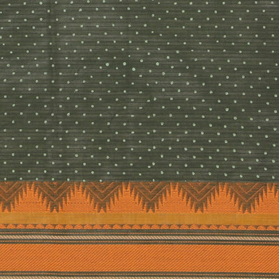 Hand block printed cotton saree