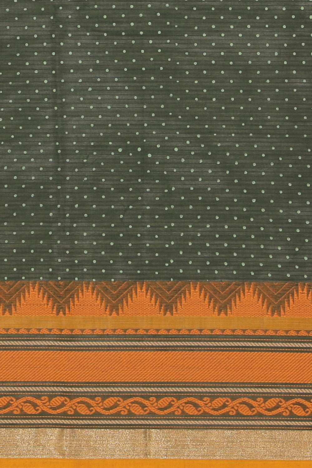 Hand block printed cotton saree