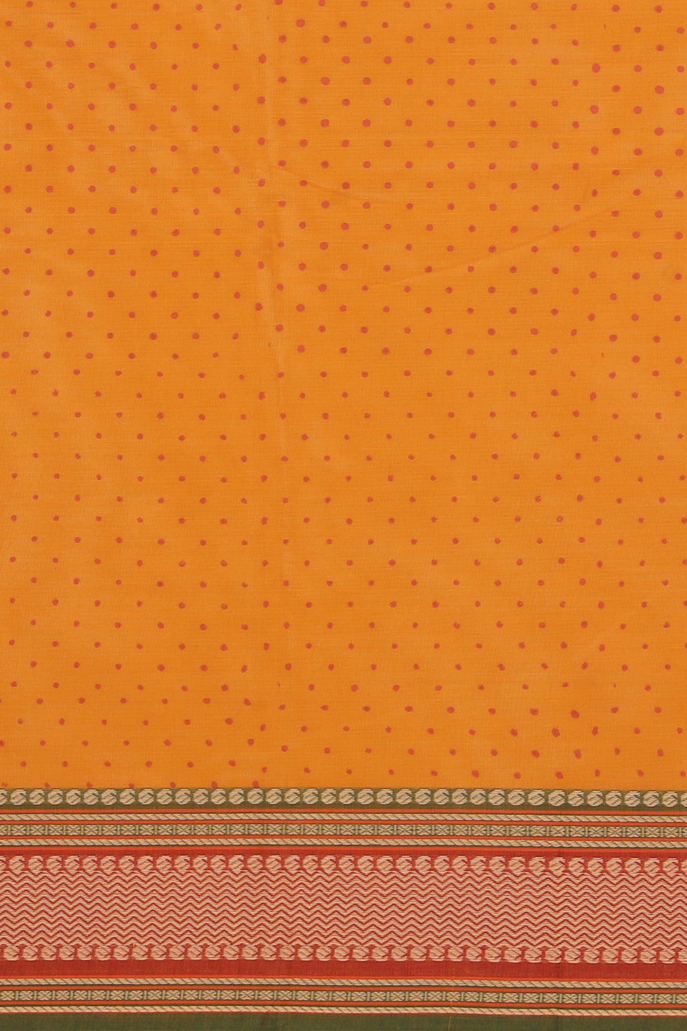 Hand block printed cotton saree