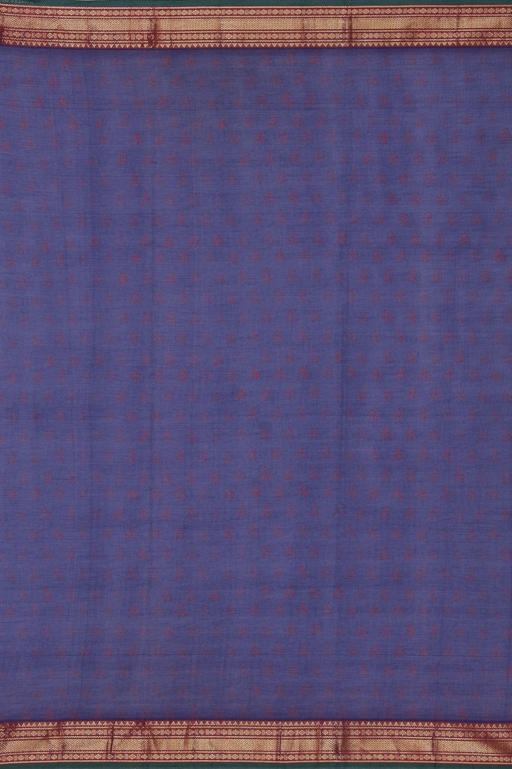 Hand block printed cotton saree