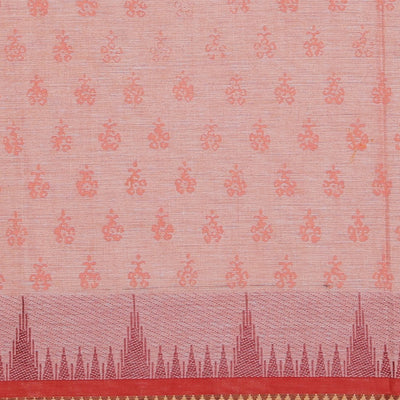 Hand block printed cotton saree