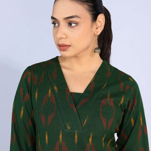 Cotton Pochampally Ikat Kurti