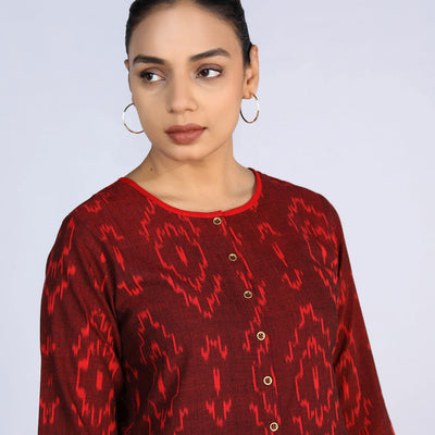 Cotton Pochampally Ikat Kurti