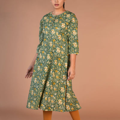 Hand block printed cotton kurti