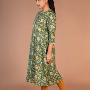 Hand block printed cotton kurti