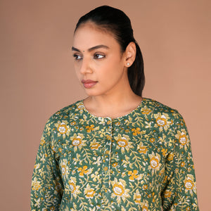Hand block printed cotton kurti