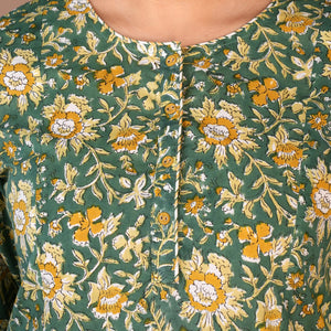Hand block printed cotton kurti
