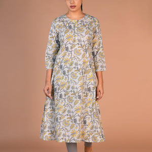 Hand block printed cotton kurti