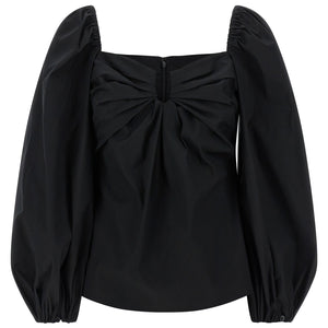 Carolina Herrera Puff Sleeve Top