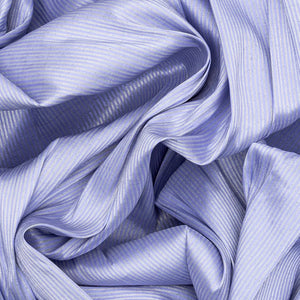 Lavender Handloom Paithani Silk Saree With Stripes & Muniya Motifs In Border-Lavander