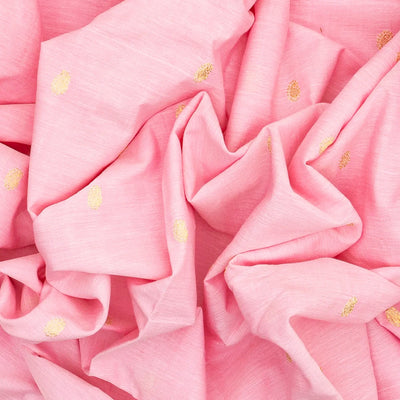 Baby Pink Handloom Paithani Silk Saree With Mango Buttas-Baby Pink