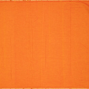 Orange Handloom Paithani Silk Saree With Mango Buttas-Orange