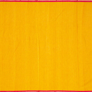 Mustard Handloom Paithani Silk Saree With Kamalam Buttas-Mustard