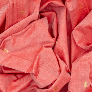 Light Peach Handloom Paithani Silk Saree With Mango Buttas-Light Peach